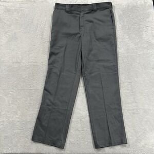 Dickies 874 Flex Pants Men's 43 x 32 Straight Leg Workwear Slacks Chino Gray